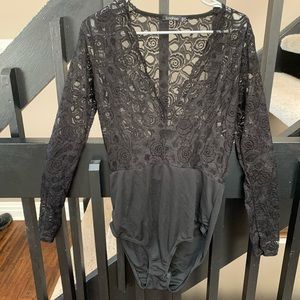 Black Bodysuit Lace